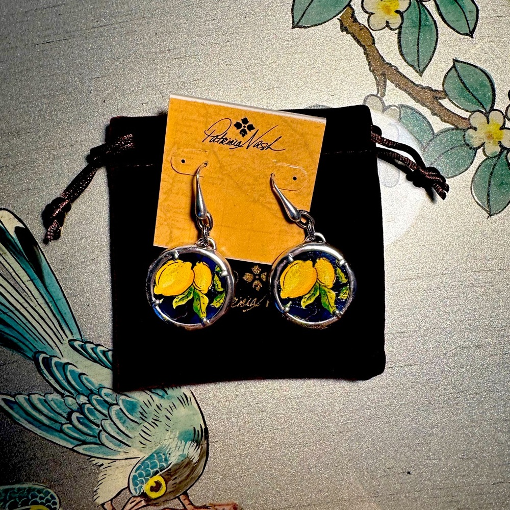 Patricia Nash Elena Earrings Lemons